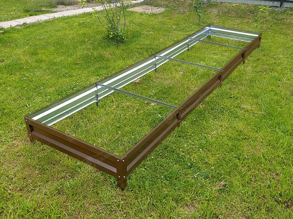 Грядка «Усиленная» с полимерным покрытием (высота 15 см) — изображение 1